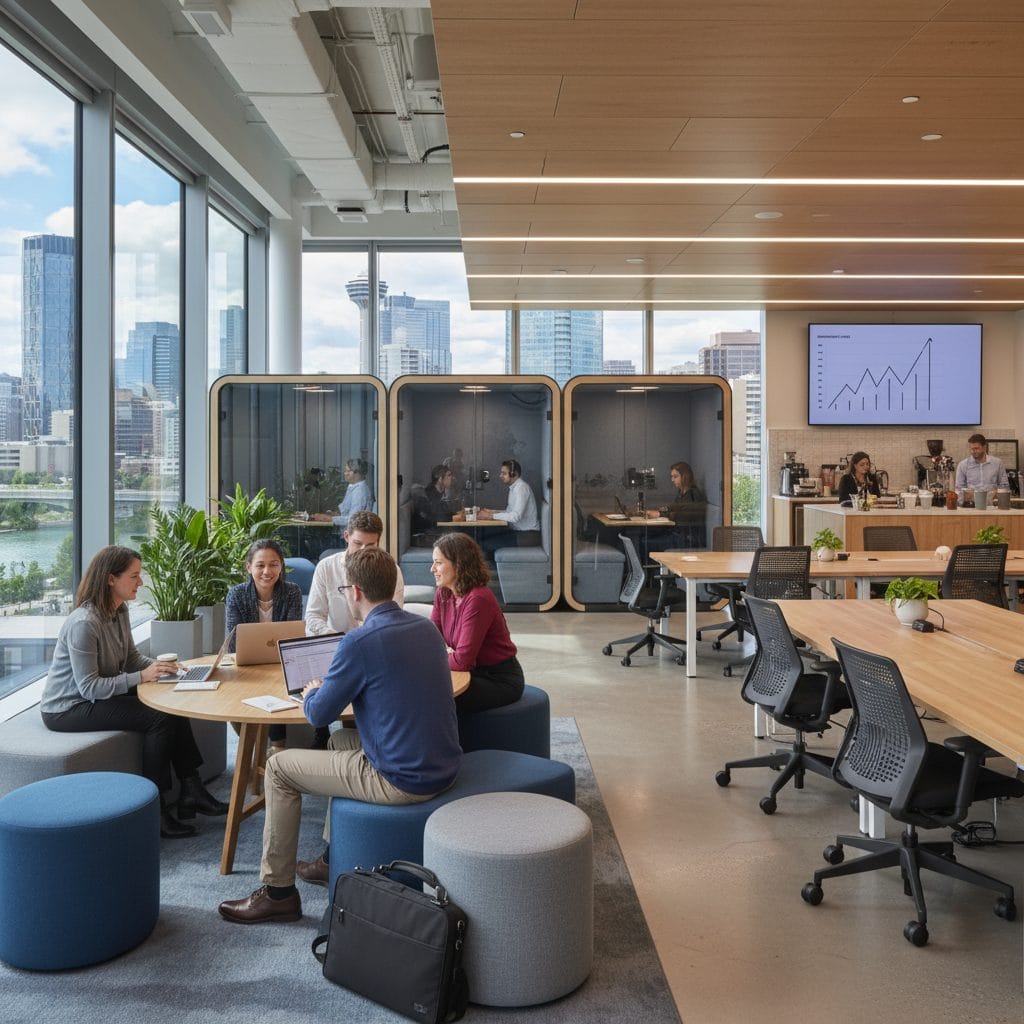 Hybrid Workspaces Fuel Calgary's Office Market Evolution in 2026 5 Hybrid Workspaces Fuel Calgary’s Office Market Evolution in 2026
