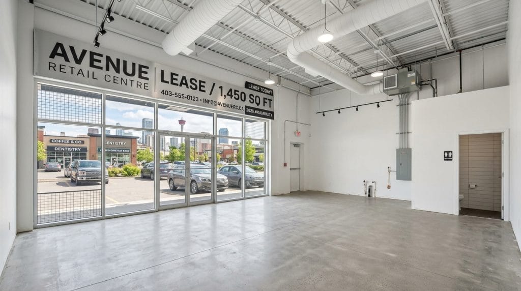 Calgary Strip Mall Bay Interior 2026 Sanket Patel Commercial Realtor